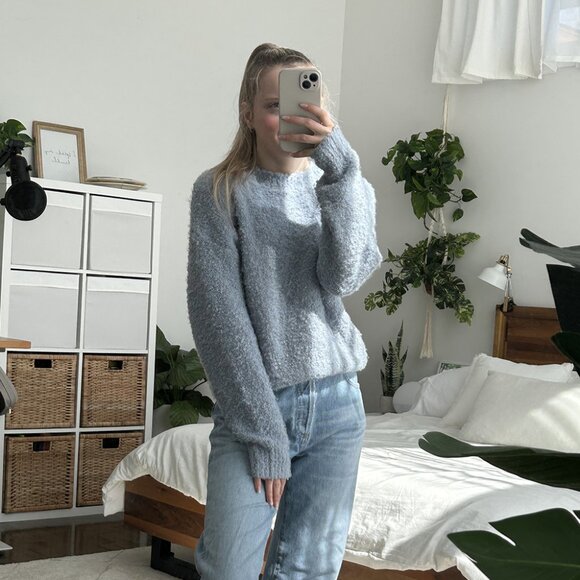 Mango Gallet Textured Boucle Knit Sweater XS - Picture 2 of 7